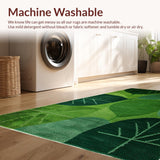 Vibrant Floral Leaf Motif Style(Green)