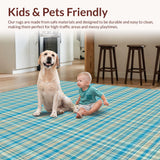 Contemporary Textured Plaid Motif(Beige)