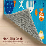 Cute Fish Print Decorative Runner(Blue)