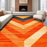 Ultra Soft Area Rug, Non Slip, Stain Resistant, Washable Area Rugs for Living Room, Bedroom, Bold Shaggy Earthy Visual Appeal(Orange)