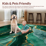 Elegant Marble Artistry Statement(Green)