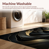 Luxurious Minimalist Textured Swirls(Black)