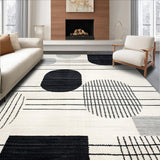Modern Monochrome Abstract Composition(Black)