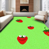 Ultra Soft Area Rug, Non Slip, Stain Resistant, Washable Area Rugs for Living Room, Bedroom, Bright and Cheerful Floral Design(Green)