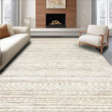 Ultra Soft Area Rug, Non Slip, Stain Resistant, Washable Area Rugs for Living Room, Bedroom, Rustic Warm Earthy Braided Style(Beige)