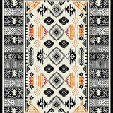 Rustic Earthy Toned Linear Design(Black)