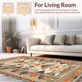 Contemporary Diamond Geometric Arrangement(Beige)