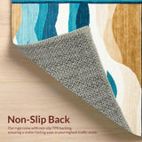 Whimsical Surfboard Motif Floor(Beige)