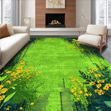 Charming Nature Inspired Shag Creation(Green)