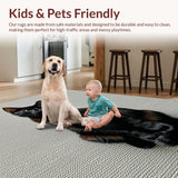 Ultra Soft Area Rug, Non Slip, Stain Resistant, Washable Area Rugs for Living Room, Bedroom, Cute Black Cat Bathroom Non-Slip Decorative Rug(Black)