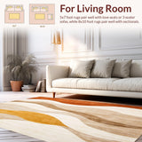 Beige Wave Area(Beige)