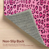 Ultra Soft Area Rug, Non Slip, Stain Resistant, Washable Area Rugs for Living Room, Bedroom, Cute Cozy Animalistic Flair(Pink)
