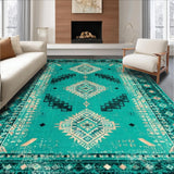 Elegant Geometric Teal Hues(Green)