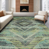 Modern Rustic Medallion Flourish(Blue)