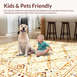 Rustic Earthy Patterned Trellis Motif(Beige)