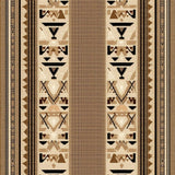 Ultra Soft Area Rug, Non Slip, Stain Resistant, Washable Area Rugs for Living Room, Bedroom, Rustic Brown Cream Man Cave Fishing Rug(Beige)