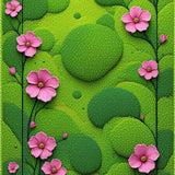 Charming Colorful Leaf Design(Green)