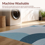 Ultra Soft Area Rug, Non Slip, Stain Resistant, Washable Area Rugs for Living Room, Bedroom, Contemporary Retro Bedroom Stain-Resistant Area Rug(Gray)