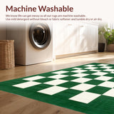 Classic White and Green Checkerboard Aesthetic(Green)