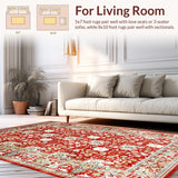 Vibrant Khaki Tiled(Red)