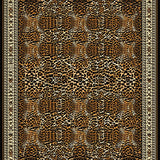 Ultra Soft Area Rug, Non Slip, Stain Resistant, Washable Area Rugs for Living Room, Bedroom, Wild Animal Print Elegance(Brown)