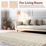 Neutral Cream and Beige Lattice Style(Beige)