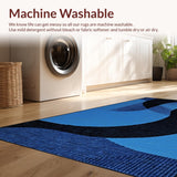 Contemporary Abstract Blue Swirl(Blue)