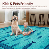 Coastal Inspired Fish Motif(Blue)