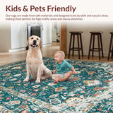 Rustic Dark Green Tiled Motif(Green)