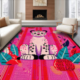 Stylish Fun Leopard Illustration(Pink)