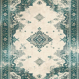 Ultra Soft Area Rug, Non Slip, Stain Resistant, Washable Area Rugs for Living Room, Bedroom, Vintage Neutral Bedroom Area Rug Non-Shedding(Ivory)