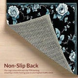 Striking Rose Patterned Sensation(Blue)
