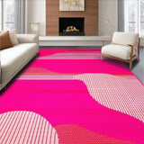 Ultra Soft Area Rug, Non Slip, Stain Resistant, Washable Area Rugs for Living Room, Bedroom, Wildlife Chic Animal Print(Pink)