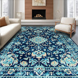 Elegant Distressed Patterned Appeal(Blue)