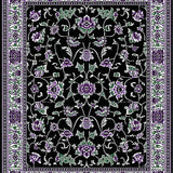 Luxurious Monochrome Nature Motif(Black)