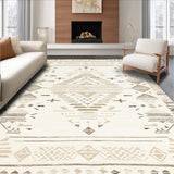Briar Beige Area Minimalist Tribal Design Neutral Geometric(Beige)