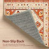 Ultra Soft Area Rug, Non Slip, Stain Resistant, Washable Area Rugs for Living Room, Bedroom, Boho Beige Area(Beige)