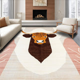 Ultra Soft Area Rug, Non Slip, Stain Resistant, Washable Area Rugs for Living Room, Bedroom, Quirky Nature-Inspired Decorative Piece(Brown)