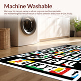 Elegant Minimalist White Alphabet Arrangement(Red)