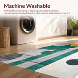 Ultra Soft Area Rug, Non Slip, Stain Resistant, Washable Area Rugs for Living Room, Bedroom, Elegant Gray Textured Composition(Gray)