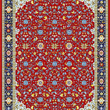 Ultra Soft Area Rug, Non Slip, Stain Resistant, Washable Area Rugs for Living Room, Bedroom, Playful Lattice Pattern with Flair(Red)
