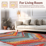 Artisanal Rustic Patchwork Design(Red)