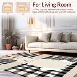 Contemporary Black and Beige Contrast(Beige)