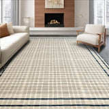 Ultra Soft Area Rug, Non Slip, Stain Resistant, Washable Area Rugs for Living Room, Bedroom, Rustic Earthy Tiled Arrangement(Beige)