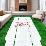 Ultra Soft Area Rug, Non Slip, Stain Resistant, Washable Area Rugs for Living Room, Bedroom, Circular Dynamic White Scheme(White)