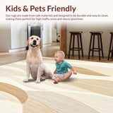 Horizon Haze Contemporary Area Featuring Wave(Beige)