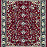 Ultra Soft Area Rug, Non Slip, Stain Resistant, Washable Area Rugs for Living Room, Bedroom, Vibrant Teal Tiled Pattern(Red)
