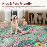 Sage Green Vintage Tiled Motif(Green)