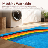 Ultra Soft Area Rug, Non Slip, Stain Resistant, Washable Area Rugs for Living Room, Bedroom, Eclectic Lighter Shaped Aesthetic(Blue)