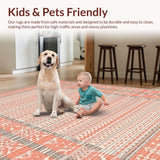 Rustic Earthy Tones Striped Design(Red)